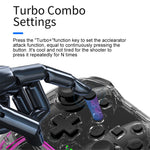 NS015 For Nintendo Switch / PS3 / PC / TV Bluetooth-compatible Gamepad GRB Light Clear Dual Vibration Game Controller