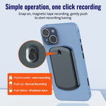 A1 8GB Magnetic Phone Call Recorder Rechargeable Voice-Activated Noise Reduction Audio Recorder