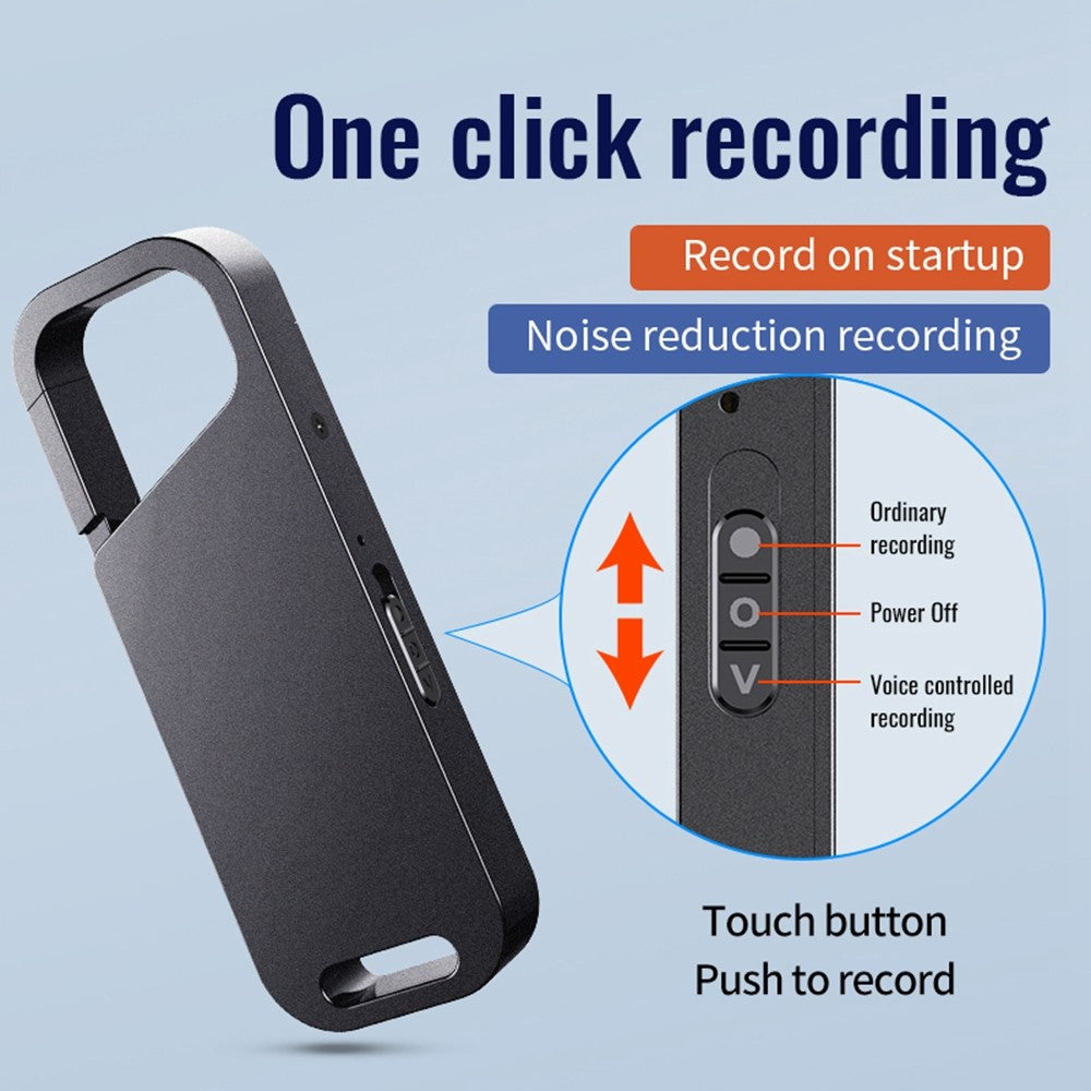 S28 8GB Noise Reduction Digital Audio Voice Recorder MP3 Player with Wire Headphone