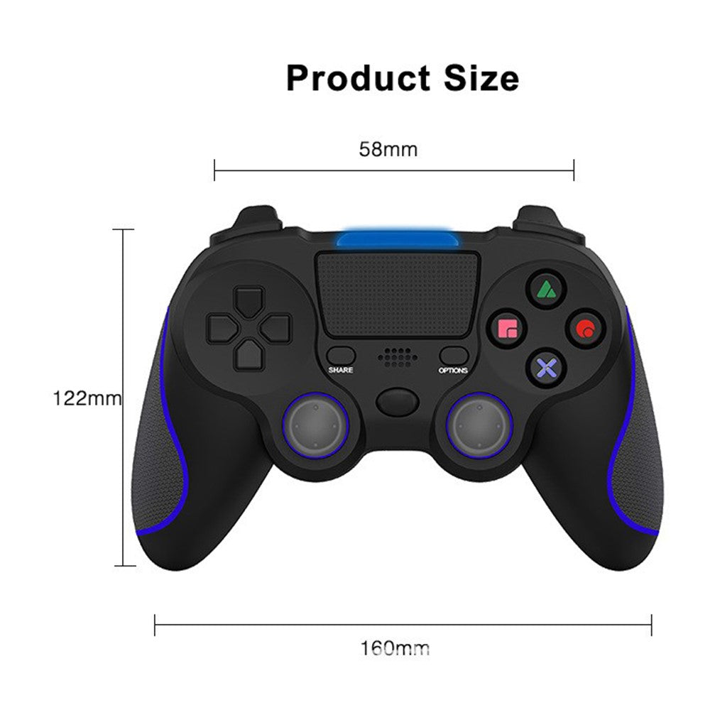 DS8 Wireless Controller for Playstation 4/Pro/Slim/PC Built-in Rechargeable 600mAh Battery Joystick with Double Vibration and TouchPad