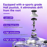 Z01X Transparent Design Bluetooth-compatible Gamepad Six-Axis Dual Motor Vibration Game Controller
