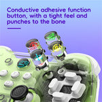 Z01X Transparent Design Bluetooth-compatible Gamepad Six-Axis Dual Motor Vibration Game Controller