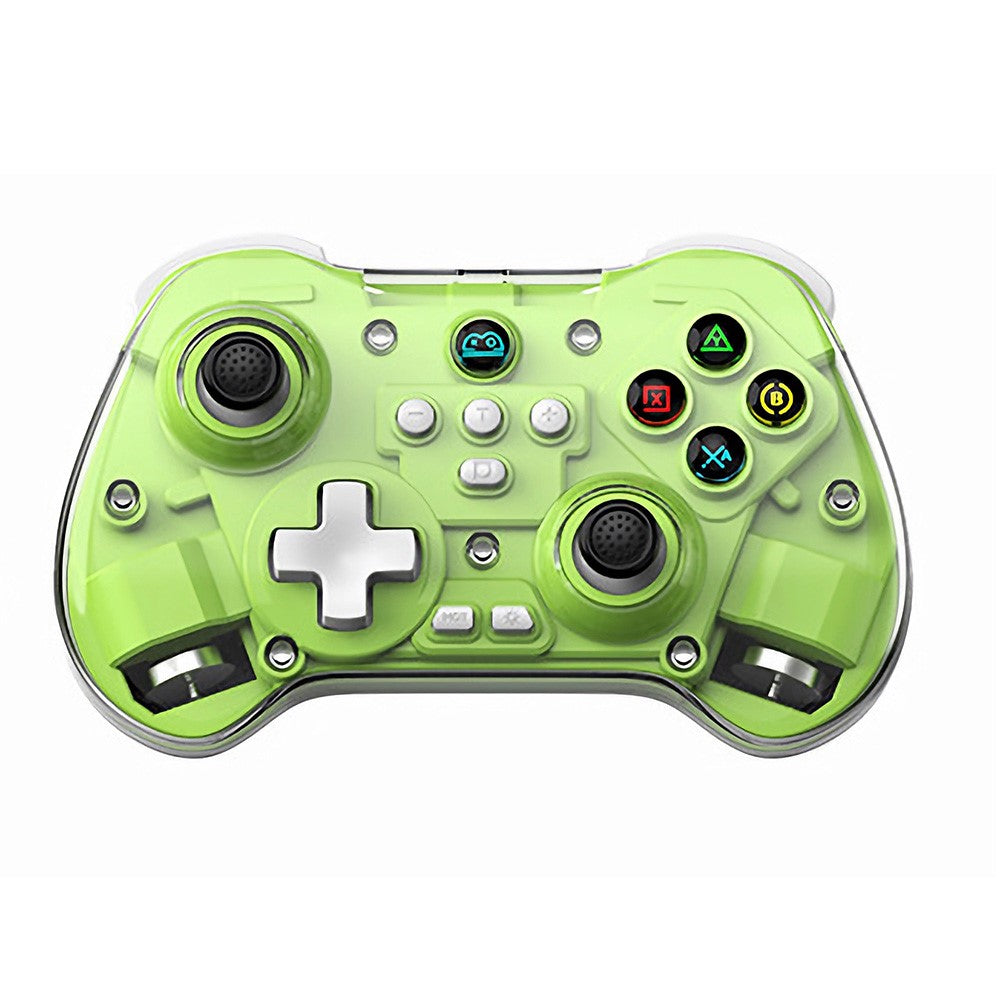 Z01X Transparent Design Bluetooth-compatible Gamepad Six-Axis Dual Motor Vibration Game Controller