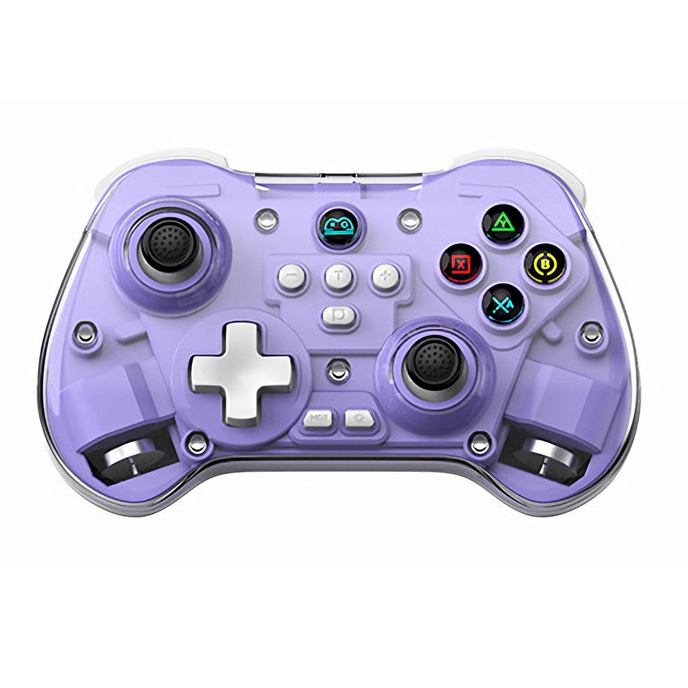 Z01X Transparent Design Bluetooth-compatible Gamepad Six-Axis Dual Motor Vibration Game Controller