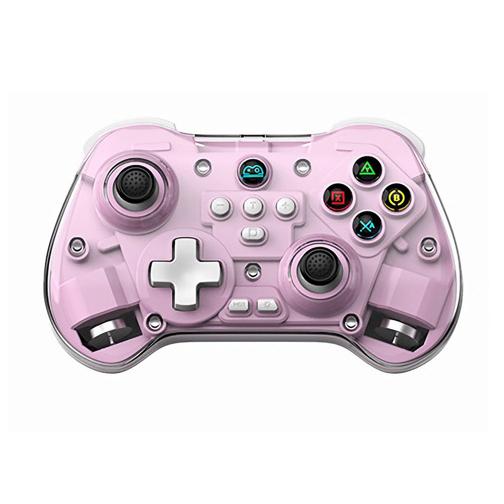Z01X Transparent Design Bluetooth-compatible Gamepad Six-Axis Dual Motor Vibration Game Controller