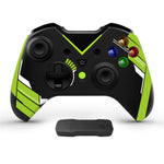 HY-4206 Water Transfer Printing for Xbox / PS3 / PC 2.4G Wireless Gamepad Turbo Dual Vibration Six-Axis Game Controller