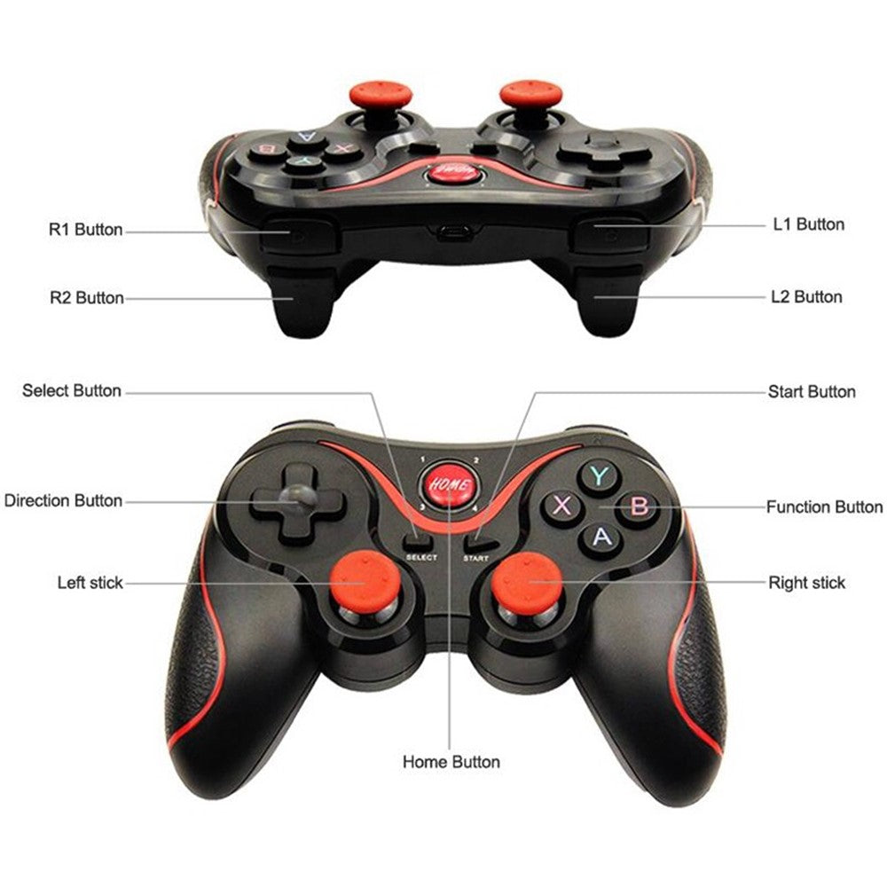 X3 Wireless Bluetooth-compatible Gamepad Handle Controller, Supports iOS Android Windows Systems