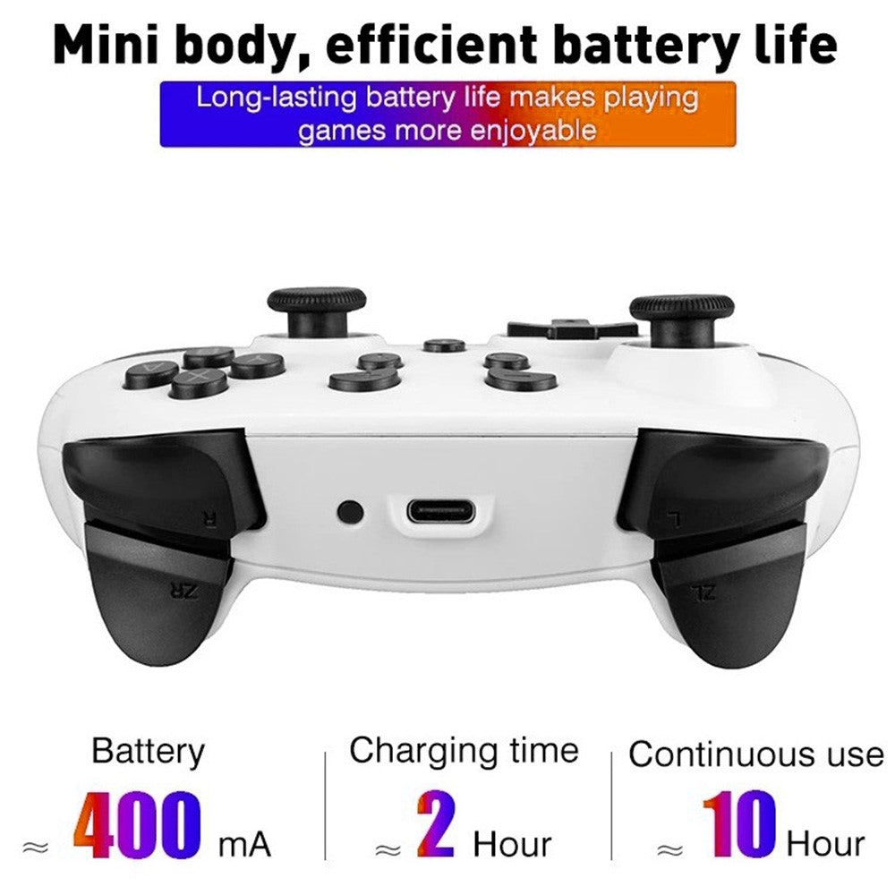 DATA FROG Bluetooth-compatible Gamepad Turbo Game Controller for Nintendo Switch / Switch Lite / PS3 / PC