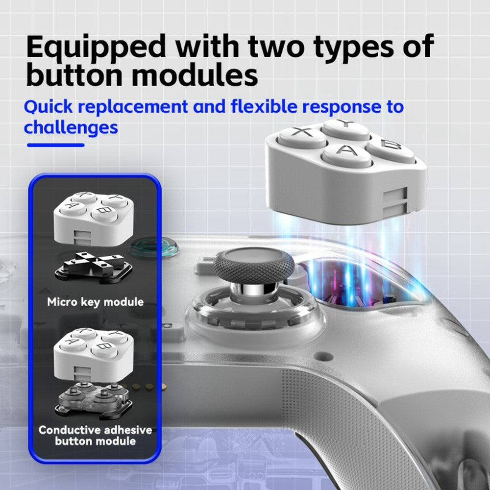 Z04 Wireless Game Controller Bluetooth-compatible Gamepad with Charging Base for Nintendo Switch / Computer / Android / iOS