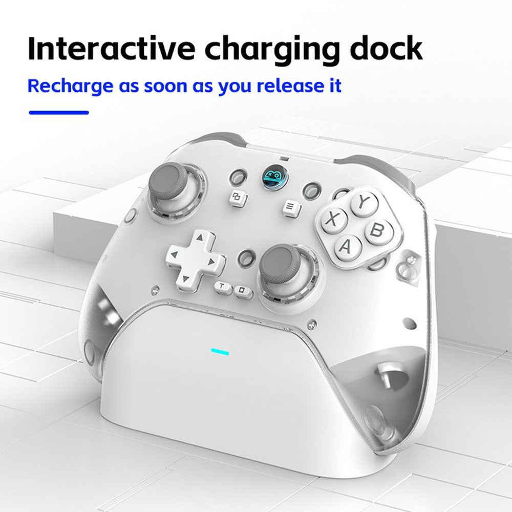 Z04 Wireless Game Controller Bluetooth-compatible Gamepad with Charging Base for Nintendo Switch / Computer / Android / iOS