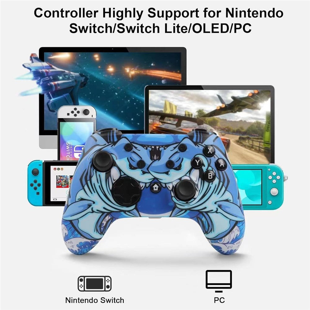 CX-270C Game Controller Dual Motor Vibration 3D Joystick Six-Axis Gyroscope Wireless Bluetooth-Compatible Gamepad