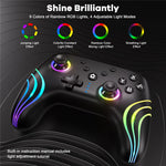 CX-262 Colorful Light Game Controller Six-Axis Motion Sensing Dual Motor Vibration Bluetooth-Compatible Gamepad