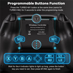 CX-262 Colorful Light Game Controller Six-Axis Motion Sensing Dual Motor Vibration Bluetooth-Compatible Gamepad