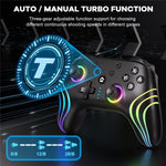 CX-262 Colorful Light Game Controller Six-Axis Motion Sensing Dual Motor Vibration Bluetooth-Compatible Gamepad