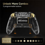EASYSMX D05 Gaming Controller Dual Hall Sensor Bluetooth-Compatible / 2.4G Wireless / Wired RGB Gamepad with Charging Dock