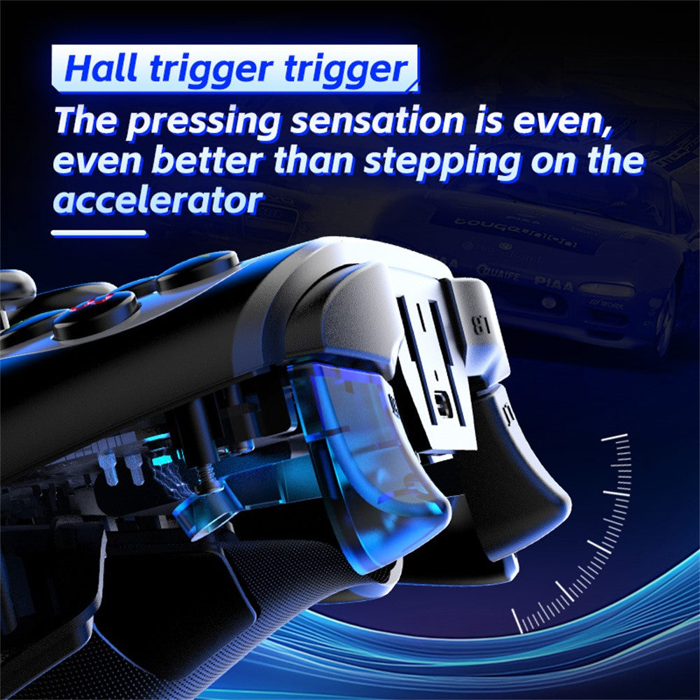 G6S Wireless Gamepad Hall Joystick Trigger Six Axis Body Sensation Bluetooth-compatible Controller for Switch / iOS / Android / PC
