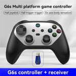 G6S Hall Joystick Trigger Six Axis Body Sensation Bluetooth-compatible Wireless Gamepad for Switch / iOS / Android / PC, with Receiver