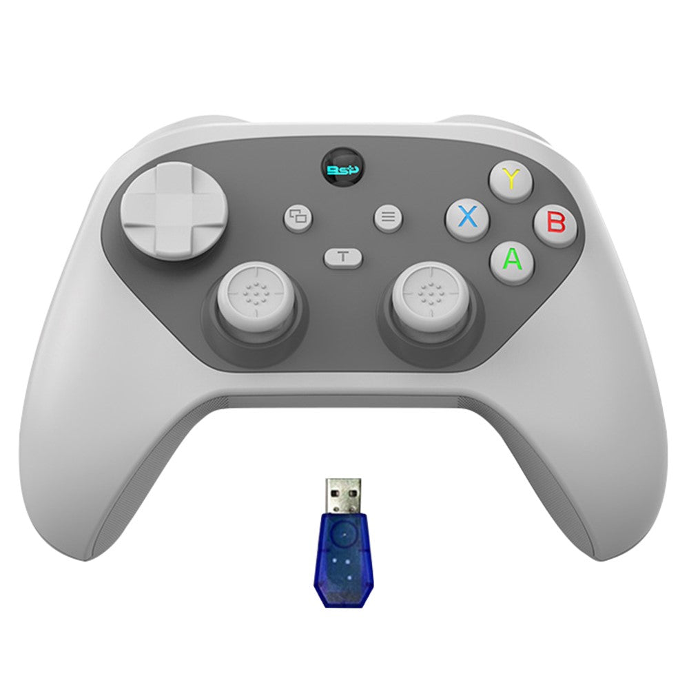 G6S Hall Joystick Trigger Six Axis Body Sensation Bluetooth-compatible Wireless Gamepad for Switch / iOS / Android / PC, with Receiver