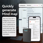 A3P 64GB AI-stemmeoptager med skærm Smart oversættelsesstemmeoptager APP-styring