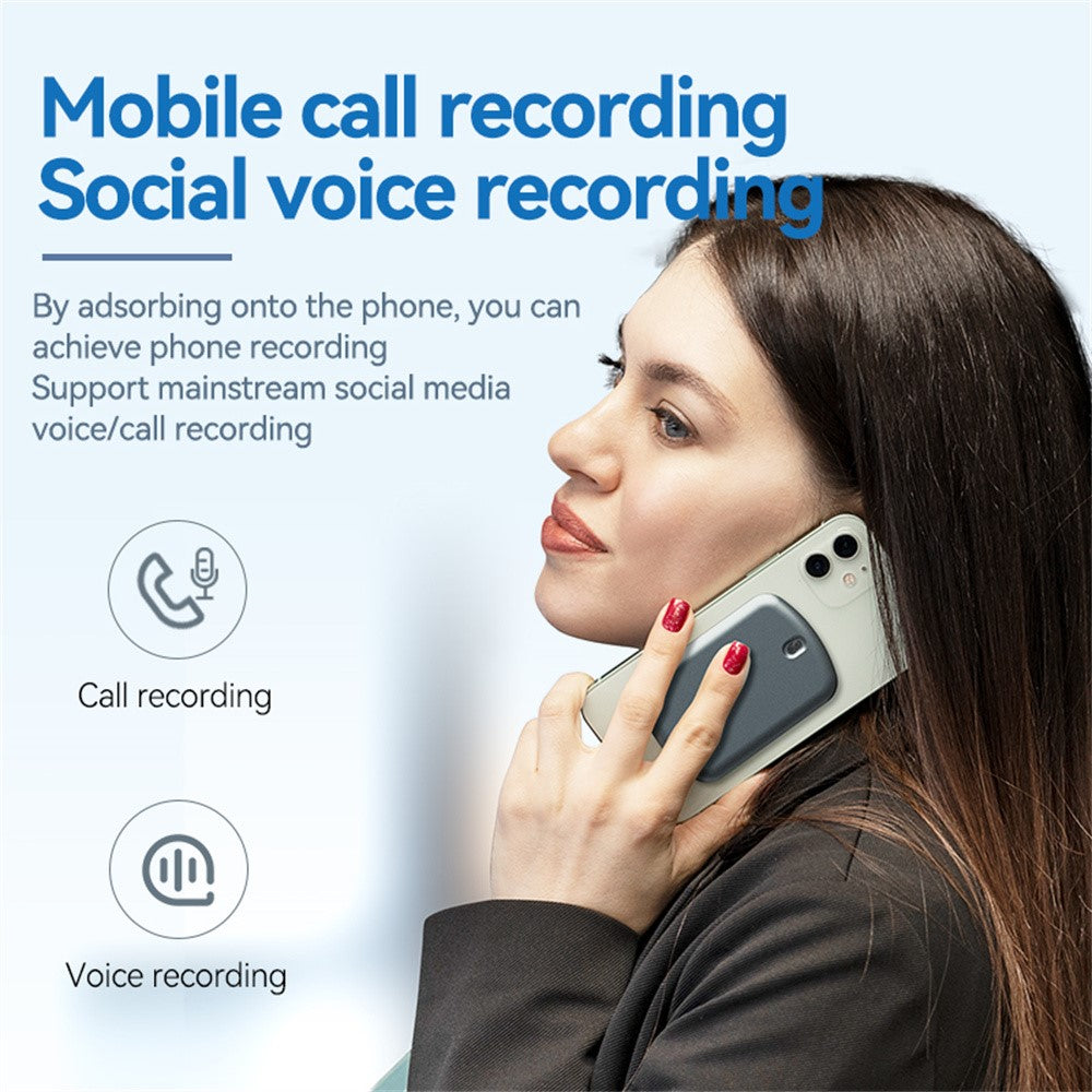 A1A 8GB AI Voice Recorder ChatGPT Transcription Translation APP Control Recording Device