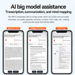 A1A 8GB AI Voice Recorder ChatGPT Transcription Translation APP Control Recording Device