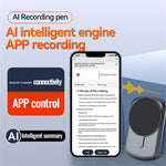 A1A AI Voice Recorder 16GB, Smart Translation Audio Recorder, APP Control Digital Dictaphone for Meetings, Classes, Interviews