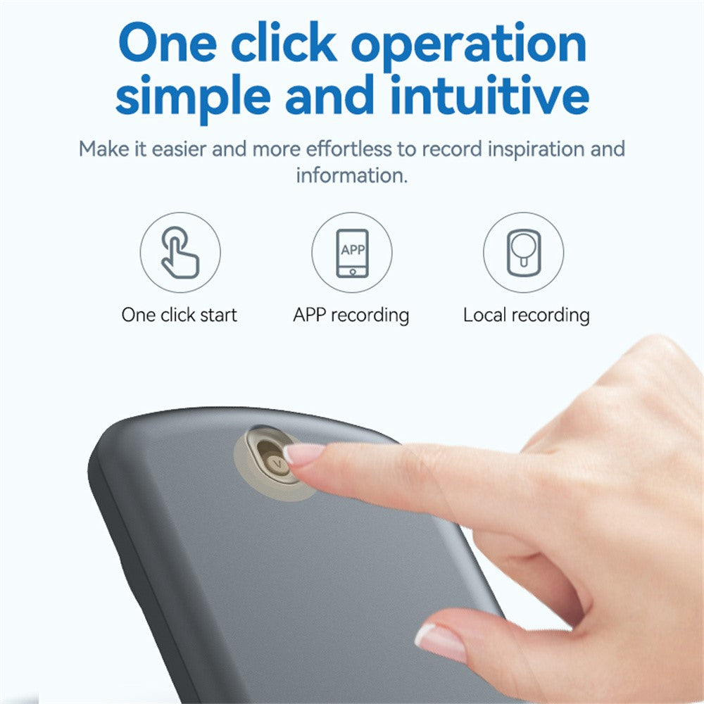A1A 32GB AI Voice Recorder ChatGPT Transcription Translation APP Control Recording Device