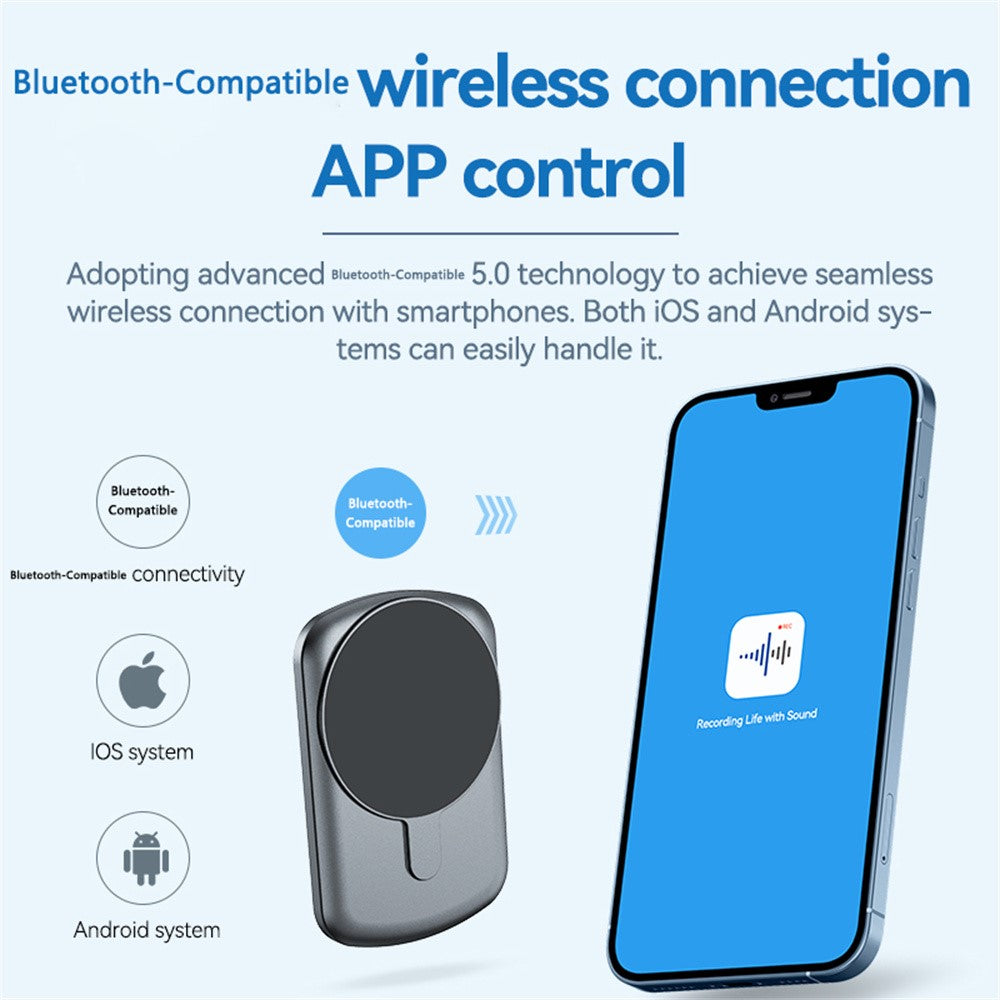A1A 32GB AI Voice Recorder ChatGPT Transcription Translation APP Control Recording Device
