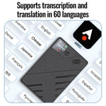 A5 128GB AI Voice Recorder GPT Intelligent Audio Recorder APP Control Real Time Transcription Summary Translation Device