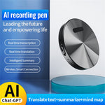 A6 8GB Magnetic Dictaphone App Control AI Voice Recorder ChatGPT Smart Transcription Translator