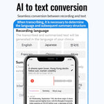 A6 16GB Magnetisk Diktafon App-kontrol AI Stemmeoptager ChatGPT Smart Transkriptionsoversætter