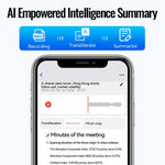 A6 16GB Magnetisk Diktafon App-kontrol AI Stemmeoptager ChatGPT Smart Transkriptionsoversætter