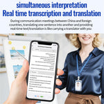K3A 64GB Badgeformet AI-stemmeoptager ChatGPT Smart transskriptions- og oversættelsesappkontrol