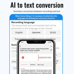 M29A 64GB AI Voice Recorder ChatGPT Smart Transcription Translation Sound Recorder APP Control
