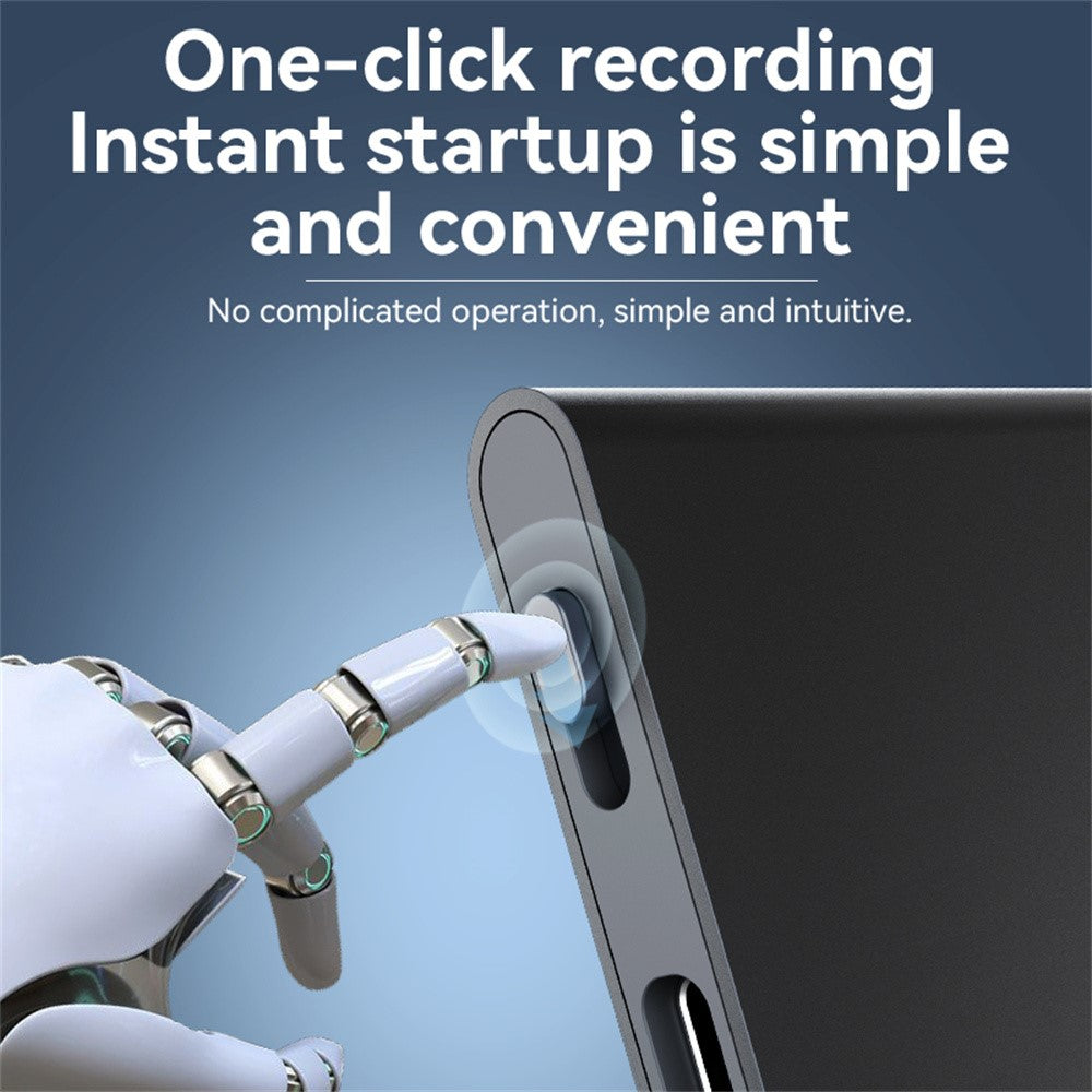 Q61A 16GB AI Voice Recorder ChatGPT Smart Transcription Translation App Controlled