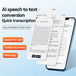 Q70A AI stemmeoptager ChatGPT 16GB smart transskription oversættelse app-kontrol magnetisk lydoptager
