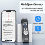 Q88A AI Smart Stemmeoptager 16GB HD Støjreduktion Et-tryks Optagelsespen 1.14 Tommer IPS Skærm