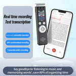 Q88A AI Smart Voice Recorder 32GB HD Noise Reduction One-Touch Recording Pen 1.14 Inch IPS Screen
