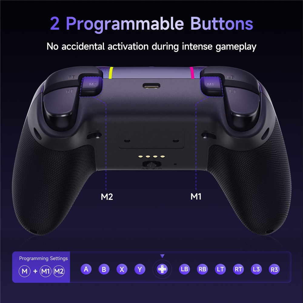 EASYSMX X05Pro Triple Mode Gaming Controller for Nintendo Switch / Switch Lite / Switch OLED Gamepad with Dual Stage Hall Triggers