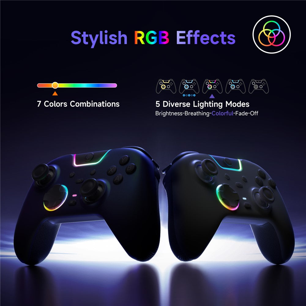 EASYSMX X05Pro Triple Mode Gaming Controller for Nintendo Switch / Switch Lite / Switch OLED Gamepad with Dual Stage Hall Triggers