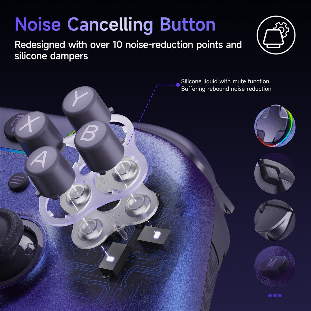 EASYSMX X05Pro Triple Mode Gaming Controller for Nintendo Switch / Switch Lite / Switch OLED Gamepad with Dual Stage Hall Triggers