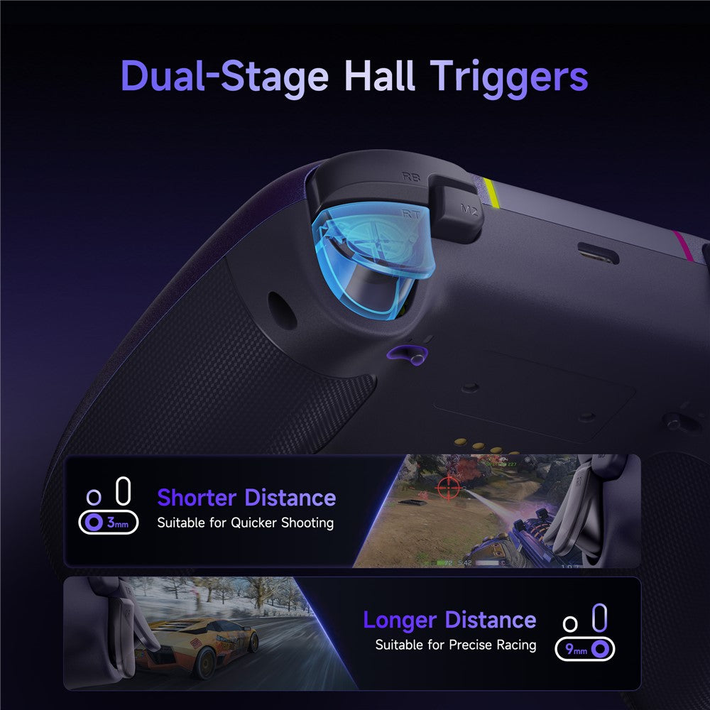 EASYSMX X05Pro Triple Mode Gaming Controller for Nintendo Switch / Switch Lite / Switch OLED Gamepad with Dual Stage Hall Triggers