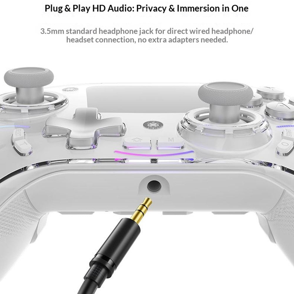 HS-AD220 Multi-Function Game Controller Screen Display Wireless Gamepad for PC / PS4 / N-Switch / Android / iOS