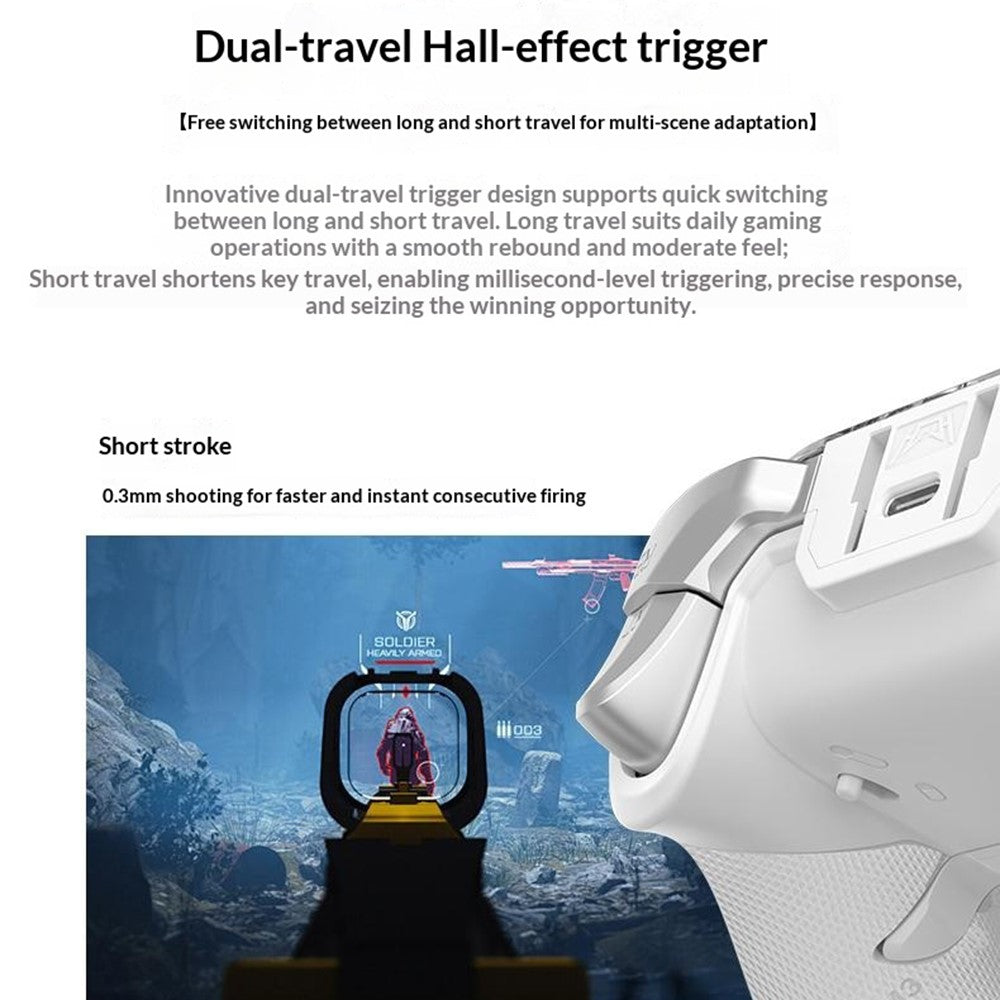 HS-AD220 Multi-Function Game Controller Screen Display Wireless Gamepad for PC / PS4 / N-Switch / Android / iOS