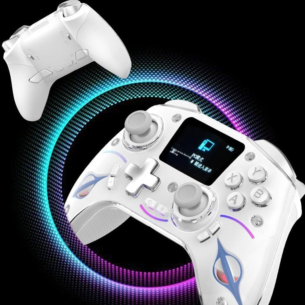 HS-AD220 Multi-Function Game Controller Screen Display Wireless Gamepad for PC / PS4 / N-Switch / Android / iOS
