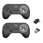 DATA FROG PC07 2Pcs 2.4G Wireless Gaming Controller for PC / Android / Tablet Dual Player Gamepad