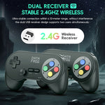 DATA FROG PC07 2Pcs 2.4G Wireless Gaming Controller for PC / Android / Tablet Dual Player Gamepad