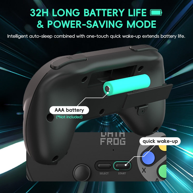 DATA FROG PC07 2Pcs 2.4G Wireless Gaming Controller for PC / Android / Tablet Dual Player Gamepad