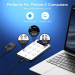 M11 32GB Voice Recorder Magnetic AI Noise Reduction 40H Recording Digital Audio Recorder for Lecture Meeting Interview -Black