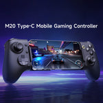 EASYSMX M20 Retractable Handle Grip Extendable Controller Type-C Direct Connect with Dual Mode Hall Triggers for Mobile Gaming